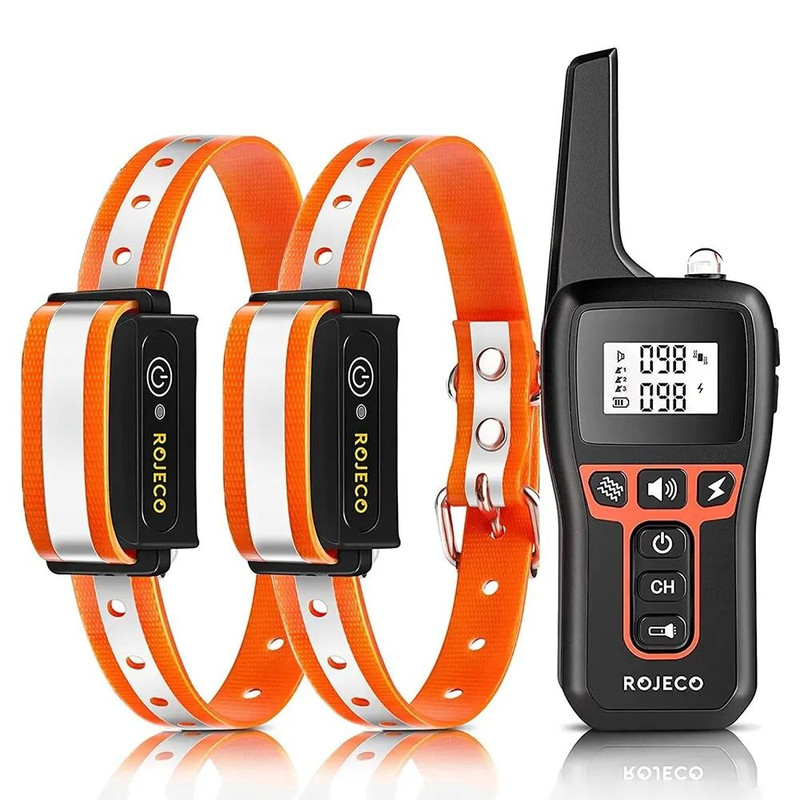 ROJECO 1000m Electric Dog Training Collar With Waterproof Remote 8