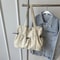 Large Capacity Canvas Tote Bag Shoulder Work Commuting Bucket Bag 6