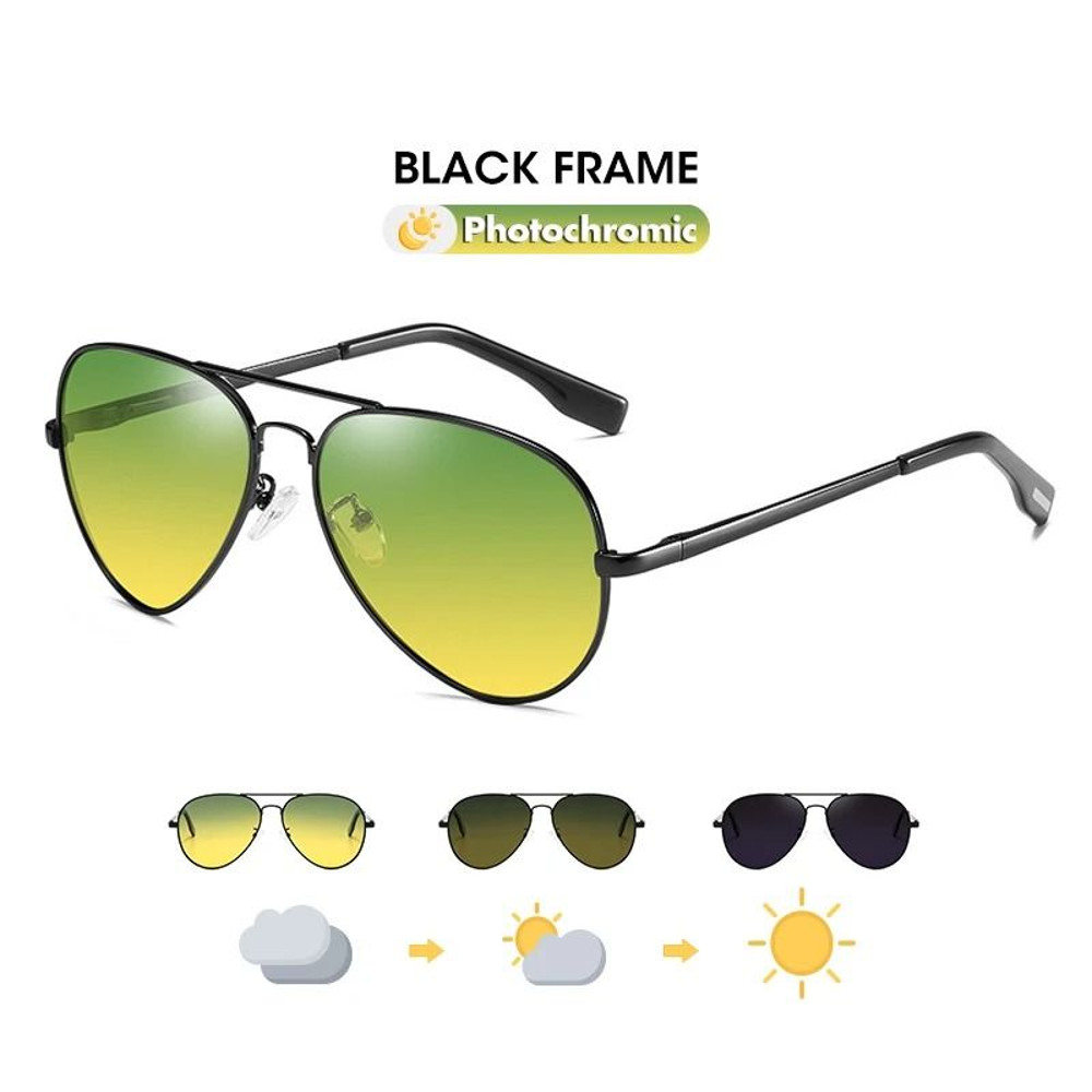 Photochromic Polarized Sunglasses For Men And Women Night Vision Driving Glasses 6