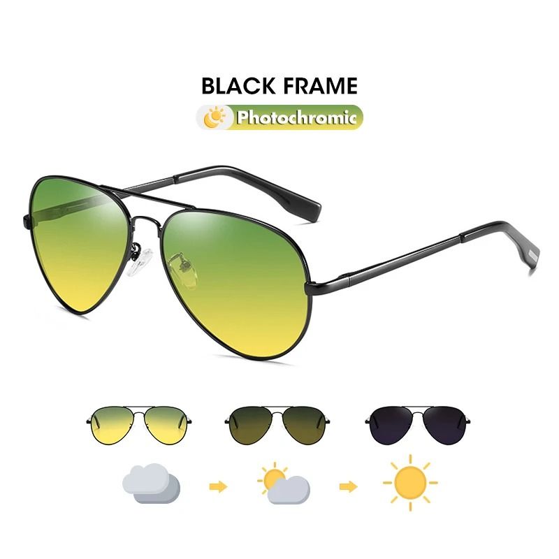 Photochromic Polarized Sunglasses For Men And Women Night Vision Driving Glasses 6
