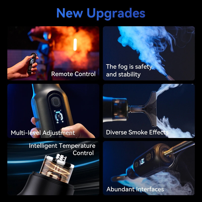 TELESIN Portable Smoke Maker Fogger Machine Remote Control Smoke Effect Kit 2