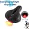 Bicycle Seat Pad Waterproof Shock Absorbing Cushion With Tail Light 0