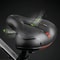 Bicycle Seat Pad Waterproof Shock Absorbing Cushion With Tail Light 1