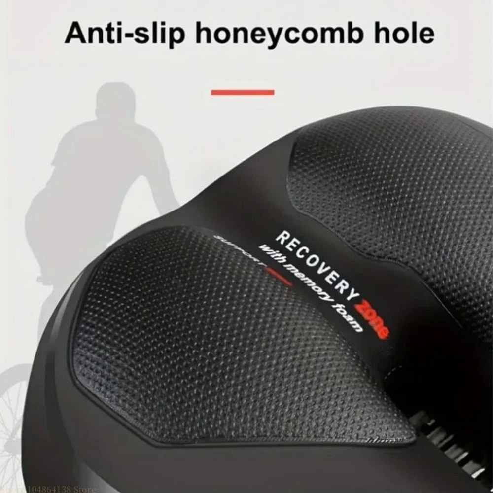 Bicycle Seat Pad Waterproof Shock Absorbing Cushion With Tail Light 2