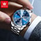 OLEVS Original Waterproof Mens Quartz Mirror Watch Stainless Steel Luminous 2