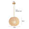 Rattan Wicker Bamboo Pendant Ceiling Lamp 7