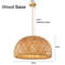 Rattan Wicker Bamboo Pendant Ceiling Lamp 8