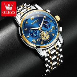 olevs 2856 stainless steel quartz mens watch
