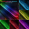 Dream Color Carbon Fiber LED Door Sill Lights Set Of 4 1