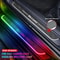 Dream Color Carbon Fiber LED Door Sill Lights Set Of 4 5