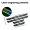 Dream Color Carbon Fiber LED Door Sill Lights Set Of 4 6