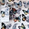 Butterfly Flower DIY Decorative Sticker Pack 13
