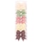 10 Pcs Kids Solid Color Ribbon Bow Hair Clips 12