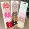 10 Pcs Kids Solid Color Ribbon Bow Hair Clips 1