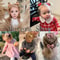10 Pcs Kids Solid Color Ribbon Bow Hair Clips 2