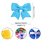 10 Pcs Kids Solid Color Ribbon Bow Hair Clips 4