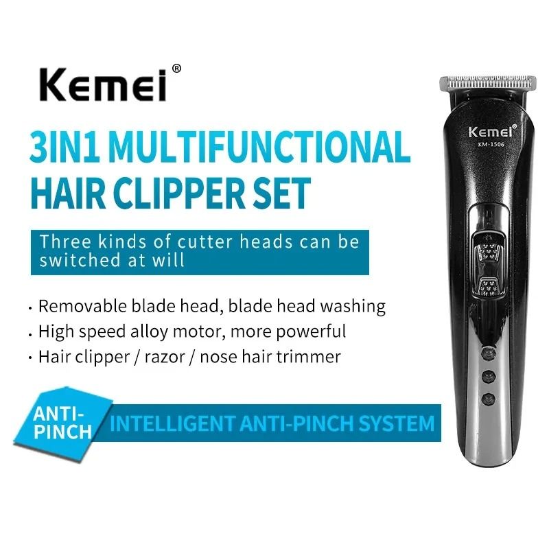 Kemei KM1506 3 In 1 Electric Shaver Hair Trimmer 1