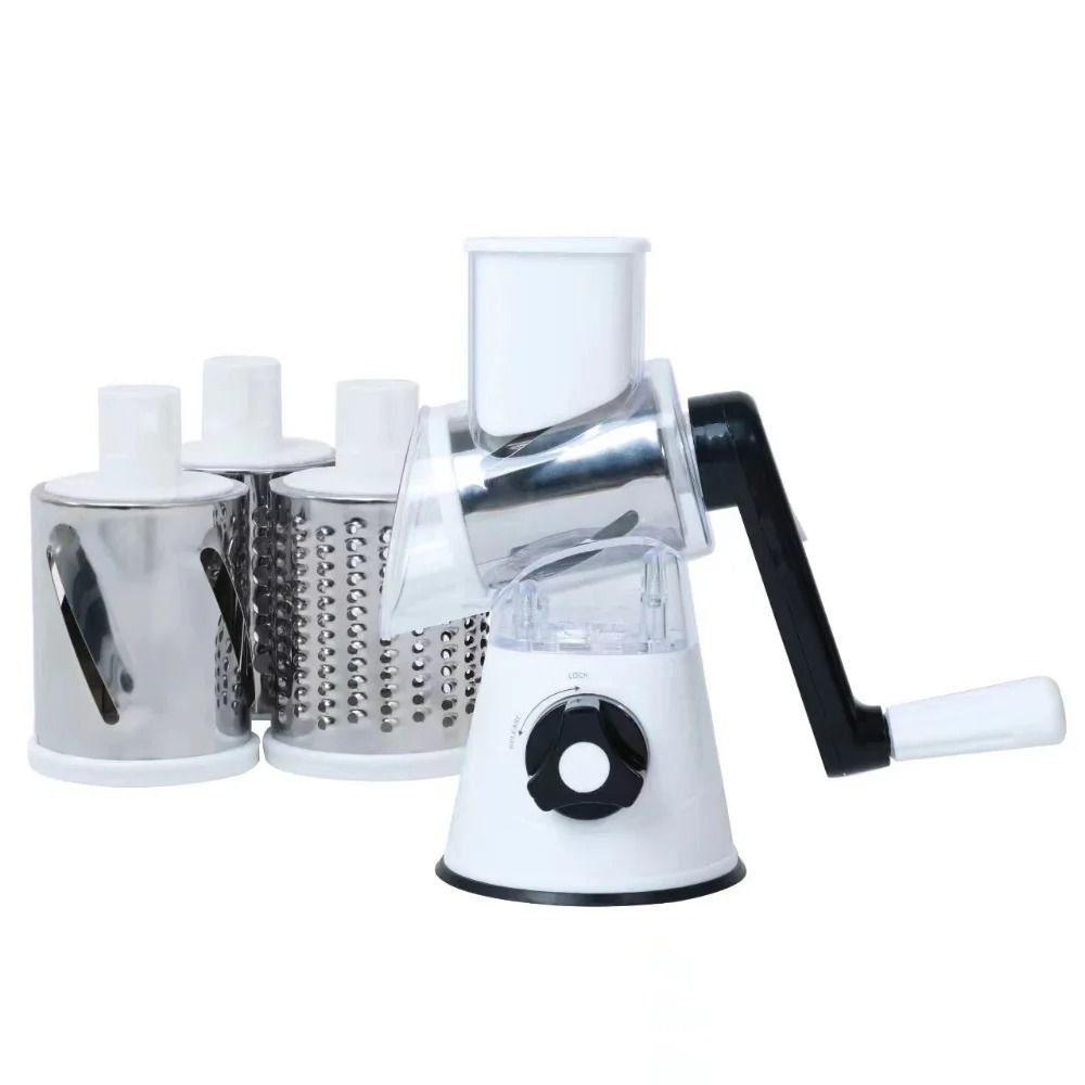 Vegetable Cutter Slicer Cheese Chopper 3Drum Multifunctional 5