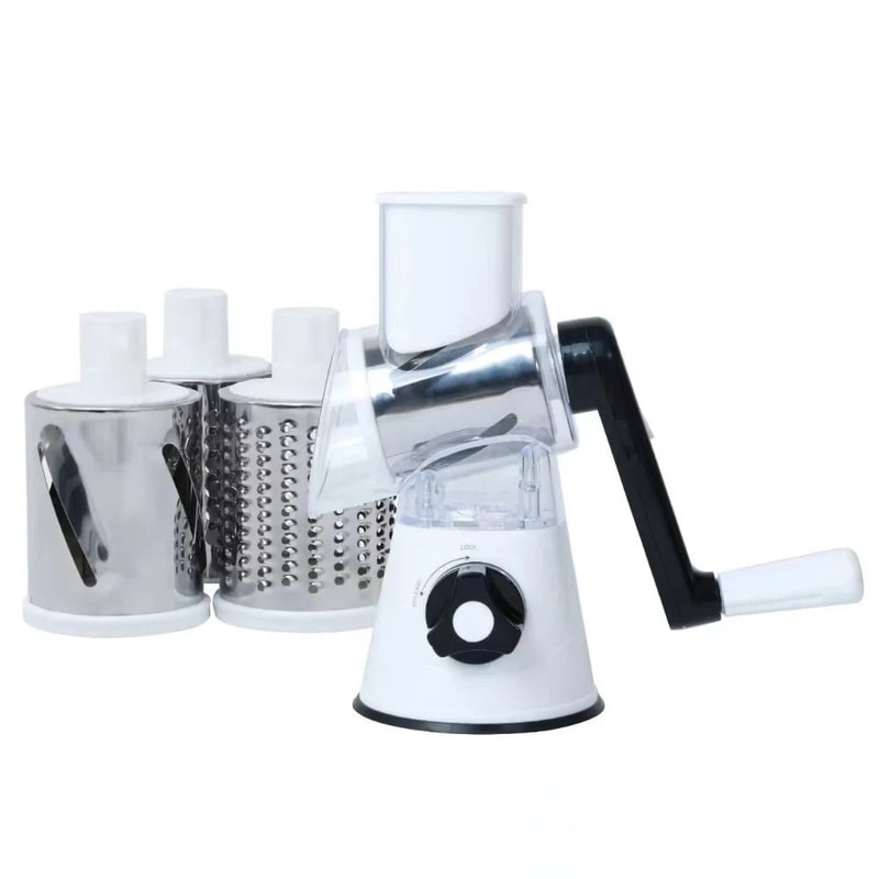 Vegetable Cutter Slicer Cheese Chopper 3Drum Multifunctional 5