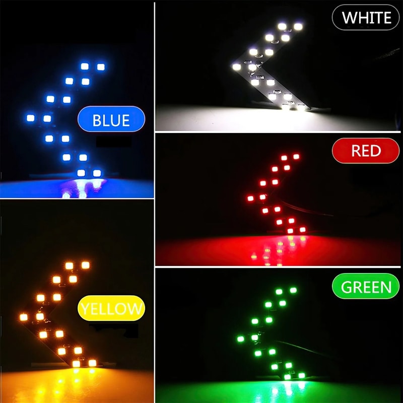 Car LED Rear View Mirror Arrow Panel Light 2