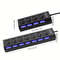 USB 20 Multi Port Hub 4 To 7 Port With LED Switch 5