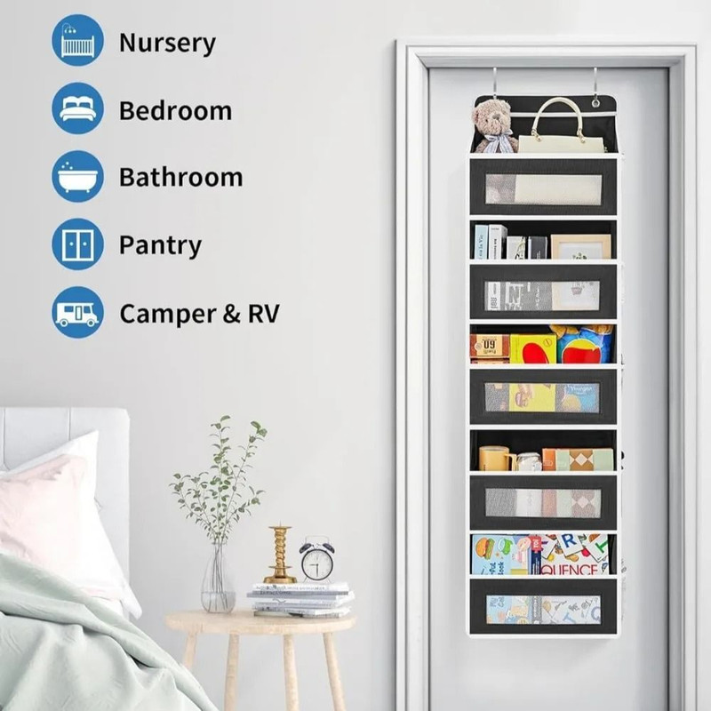 5 Shelf Hanging Storage Organizer Behind Door 3