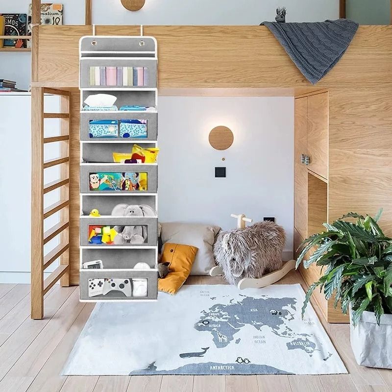 5 Shelf Hanging Storage Organizer Behind Door 4