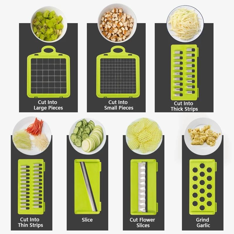 Vegetable Chopper 14 Or 16 In 1 Multifunctional Cutter 4