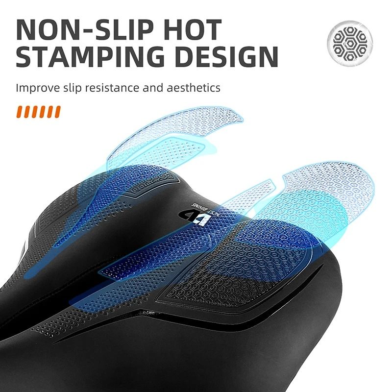 West Biking MTB Bike Bicycle Saddle Rail Hollow Breathable Absorption Rainproof Comfortable Sponge 4