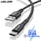 USLION 5A USB Type C Fast Charging Cable For Samsung Xiaomi Mobile Phones 0