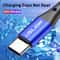 USLION 5A USB Type C Fast Charging Cable For Samsung Xiaomi Mobile Phones 5