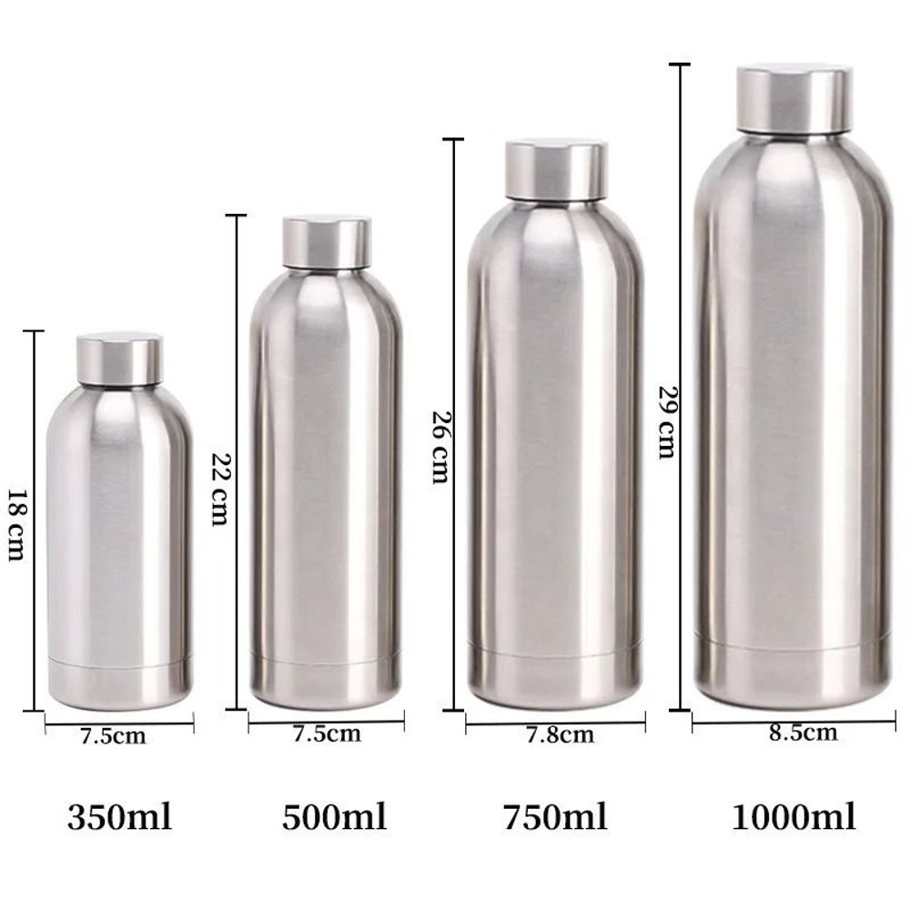Stainless Steel Water Bottle 1 Liter For Sport Travel Use 11