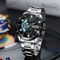 Curren Stainless Steel Mens Watch With Luminous Chronograph Dial 1