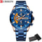 Curren Stainless Steel Mens Watch With Luminous Chronograph Dial 10