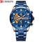 Curren Stainless Steel Mens Watch With Luminous Chronograph Dial 6