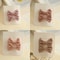 Handmade Fabric Hair Clips Full Coverage Bow Clips For Girls 2