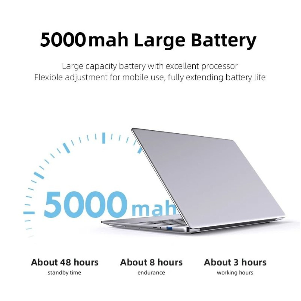 New Laptop Computer Windows 11 Pro Intel Atom A3950 Notebook 3