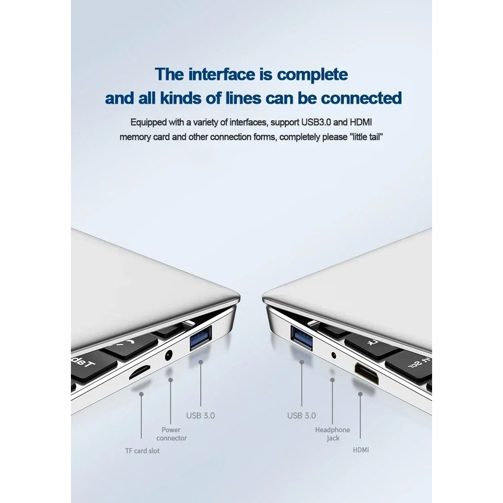 New Laptop Computer Windows 11 Pro Intel Atom A3950 Notebook 5