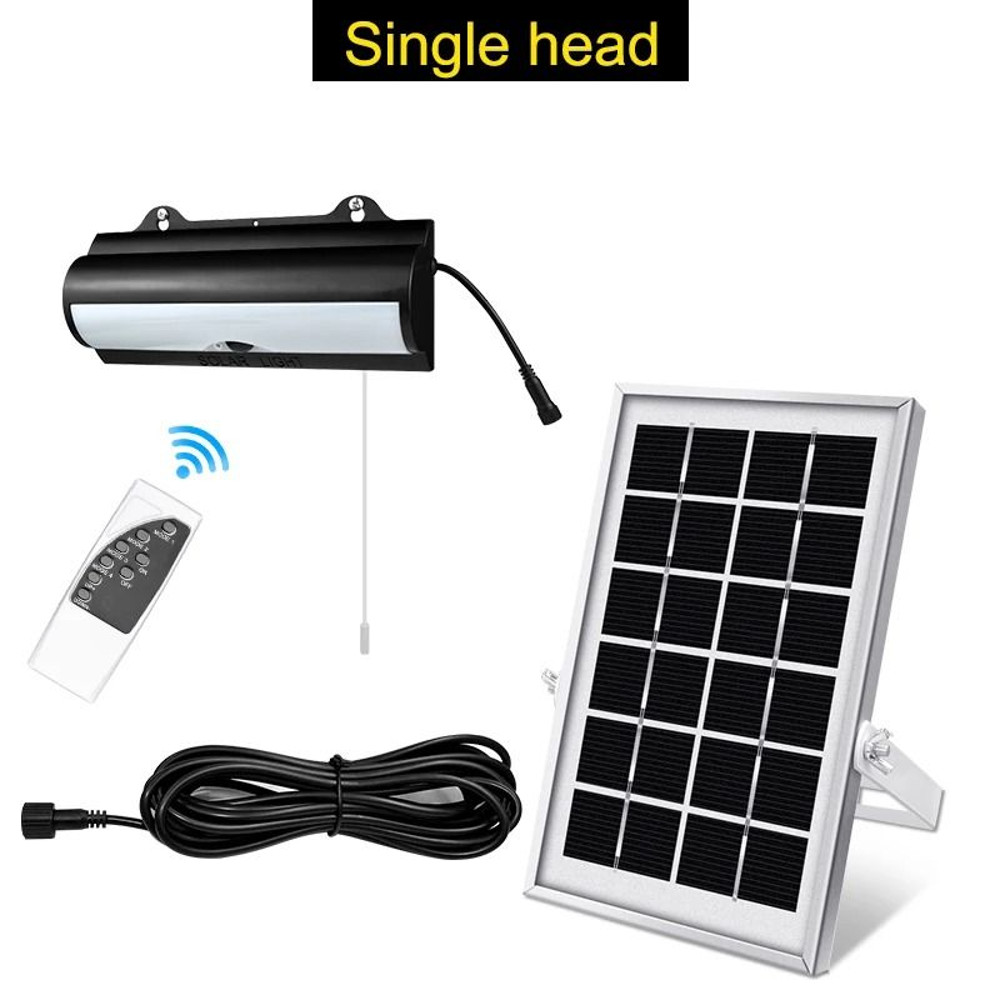 Upgraded Double Head Solar Pendant Light Motion Sensor LED Outdoor Light 6