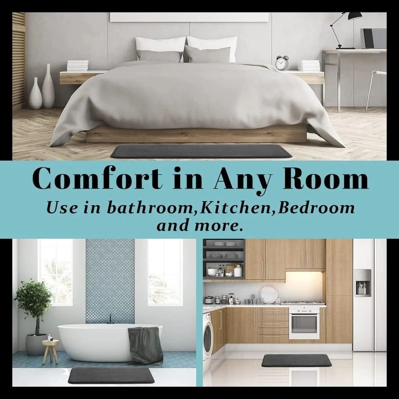 Absorbent Floor Mat Non Slip Coral Velvet Bath Mat 5