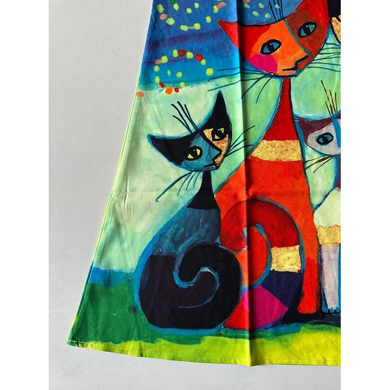 Womens V Neck Sleeveless Printed Maxi Dress Summer Fashion 3