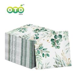 eucalyptus disposable napkins for bathroom beverages and cocktail parties