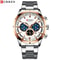 Curren Stainless Steel Chronograph Quartz Watch For Men With Water Resistant Design 10