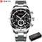Curren Stainless Steel Chronograph Quartz Watch For Men With Water Resistant Design 14