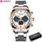 Curren Stainless Steel Chronograph Quartz Watch For Men With Water Resistant Design 15