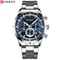 Curren Stainless Steel Chronograph Quartz Watch For Men With Water Resistant Design 8
