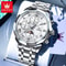 Olevs 3675 Mens Multifunction Chronograph Quartz Watch Moon Phase Design 10