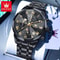 Olevs 3675 Mens Multifunction Chronograph Quartz Watch Moon Phase Design 7