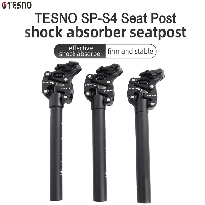 Tesno MTB Shock Absorber Dropper Seatpost With 50mm Manual Suspension 1