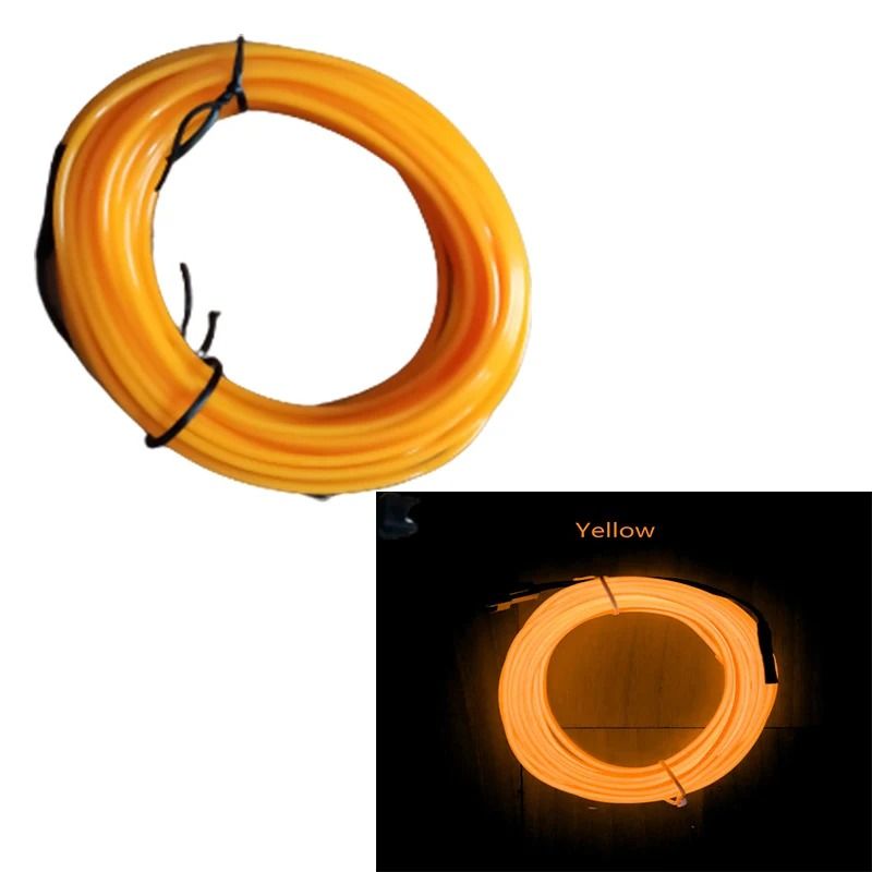 Car Interior LED Ambient Light Strip Cold Light Decorative Dashboard Lamp 10